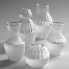 Kleine Vasen Set 5 Stk. klarglas-weiß